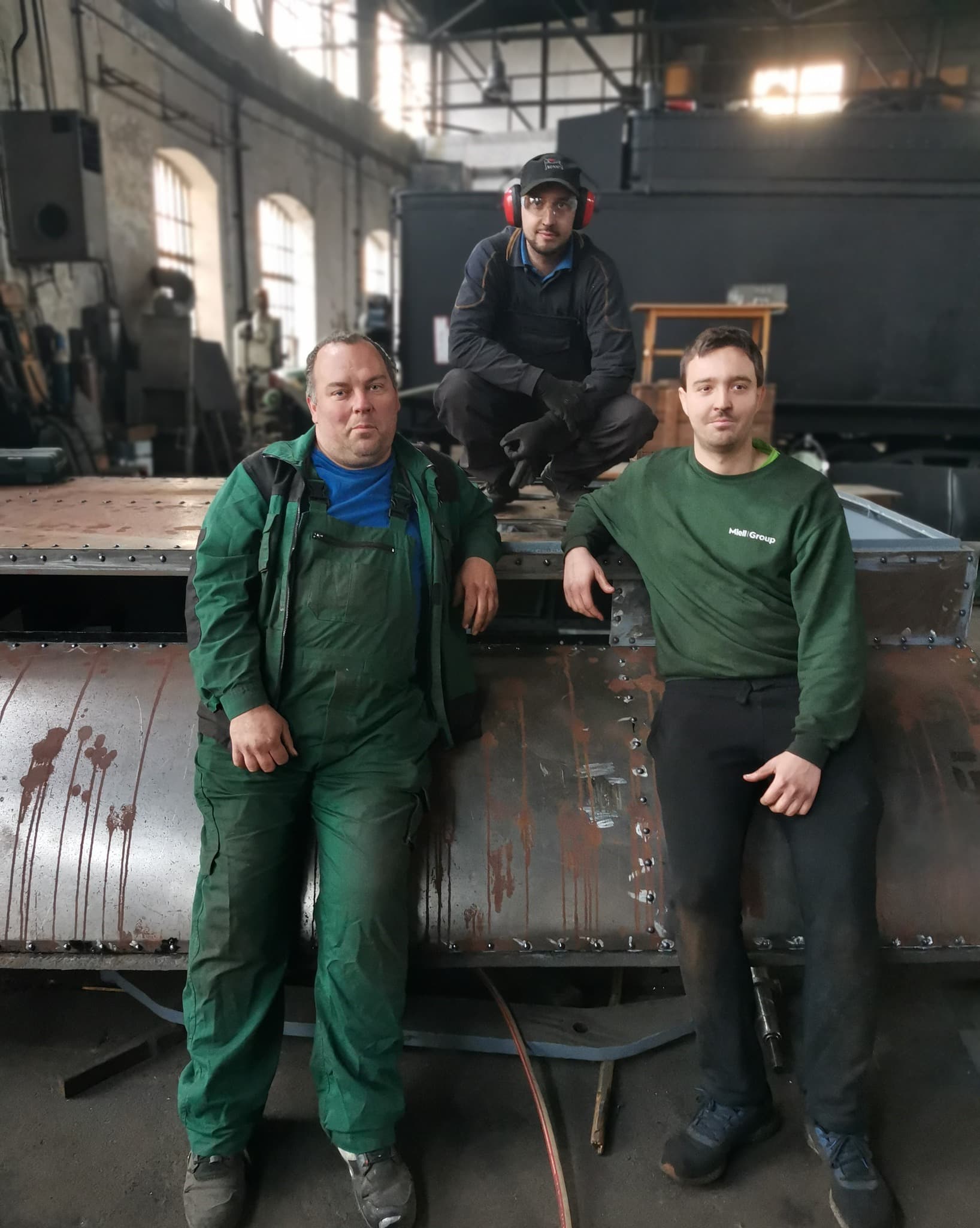 Restaurátor csapat a műhelyben